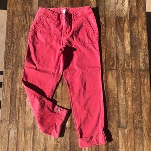 Size 4 Pink J.Jill ankle pants